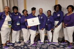 Chapter Members at Opening Ceremony (l-r) Sandy, Etha, Gail, Terri, Gloria, Tara, Vickie, Barbara