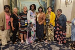 Chapter Members attending Brunch and Closing Session  with National Black Nurses President 5th from left