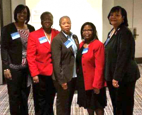 CBNCNJ at Capitol Hill in February - Left to right: Vickie Law-Wright, Sheila Penn, Gloria Bivins, Tara Spaulding and Barbara Sunnerville.