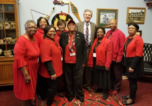 Members of the CBNCNJ  with New Jersey Congressman Frank Pallone Jr. 6th District.